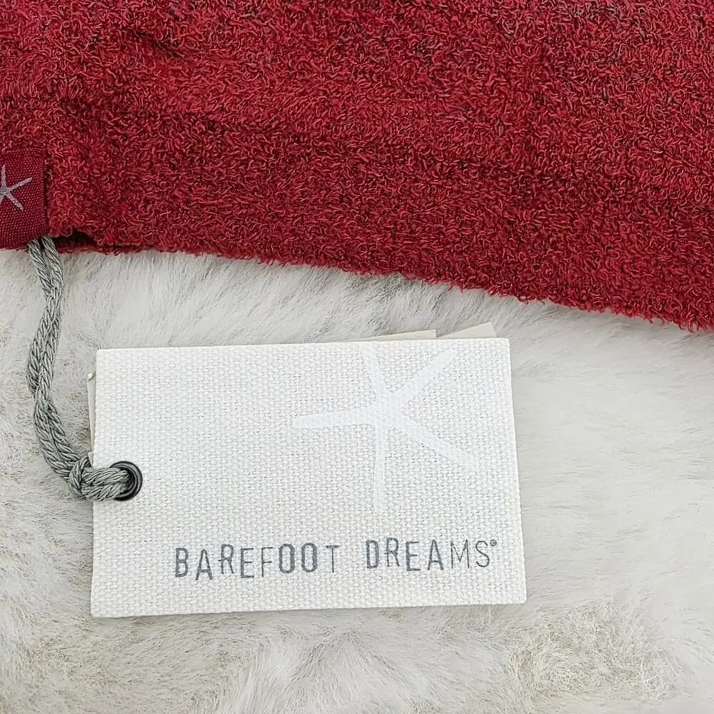 Barefoot Dreams CozyChic Lite Confetti Beanie Crimson Red Rosewood NWT OS